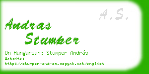 andras stumper business card